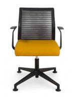 Steelcase Think vergaderstoel, zwart-okergeel, Ophalen of Verzenden, Gebruikt, Overige kleuren