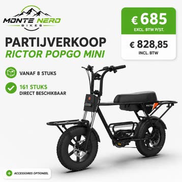Partij Rictor PopGo Mini Fatbikes | Vanaf 8 stuks, Verzenden, Nieuw