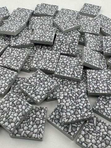 Lego Stenen - 80* Custom Marbles stones tegeltjes, Nieuw