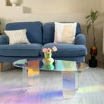 Iriserende Acryl Salontafel – 95x50x36cm Doorzichtige Tafel, Overige materialen, 50 tot 100 cm, Verzenden, Nieuw
