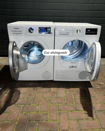 SCHERPE DEAL SIEMENS 8KG IDOS WASMACHINE SIEMENS 8KG WPDROGR, Energieklasse A of zuiniger, 1200 tot 1600 toeren, Minder dan 85 cm