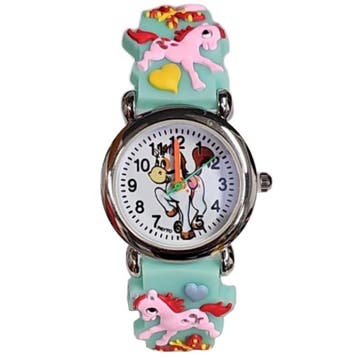 Fako - Kinderhorloge - 3D - Eenhoorn Jolly – Mintgroen, Verzenden, Nieuw