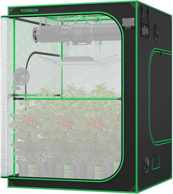 Kweektent - Growtent - 150x150x200 cm - Groen - VIVOSUN PRO, Verzenden, Zo goed als nieuw