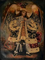 Mid XX - Cuzco Painting Peruvian School - St Miguel