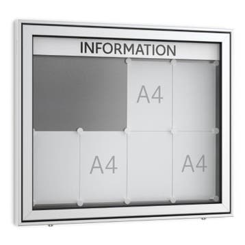 Informatiekast Buiten Draaideur 8x A4 Premium, Nieuw in verpakking