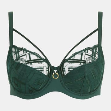 Chantelle Graphic Support full-cup bh (empire green - D80), Verzenden, Groen, BH