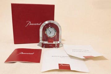 Tafel/bureauklokken - Baccarat - Kristal - 1970-1980,, Antiek en Kunst