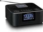 Wekkerradio - Digitale wekker - Alarmklok - Zwart - Lenco -, Verzenden, Zo goed als nieuw