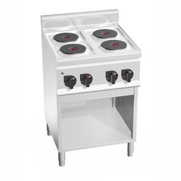 GGM Gastro | Elektrisch fornuis - Lorenzo 600 - 600x600mm -, Witgoed en Apparatuur, Fornuizen, Verzenden, Nieuw, Inbouw