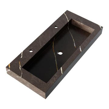 Brauer Coral Wastafel - 100 cm - met 1 Spoelbak en 2, Ophalen of Verzenden, Nieuw