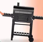 Buiten Houtskool BBQ Grill met Thermometer, Wielen en Plank, Verzenden, Nieuw