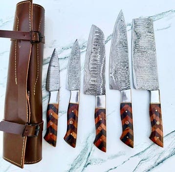 Keukenmes - Kitchen knife set - Staal - Noord Amerika -