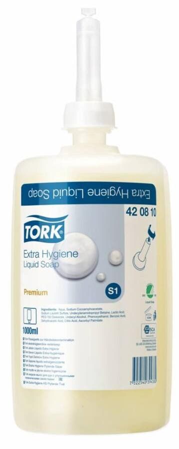 Tork zeep Extra Hygiene Liquid 1ltr 6 stuks 420810, Verzenden, Nieuw