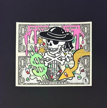 eR.B. -  Street Art on dollar