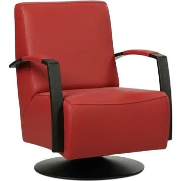 Leren draaifauteuil Mood - Toledo Ducati (rood) -, Nieuw, Ophalen of Verzenden, 50 tot 75 cm, Industrieel, Modern