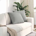 vidaXL Sofa Kussens 2 stuks Lichtgrijs 50 x 50 cm Stof, Huis en Inrichting, Woonaccessoires | Kussens, Verzenden, Nieuw