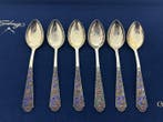 Lepel (6) - .875 (84 Zolotniki) zilver, Antiek en Kunst, Antiek | Goud en Zilver