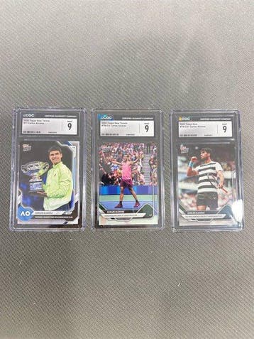 2025, 2026 Topps Topps Now Tennis Carlos Alcaraz Graded card, Nieuw