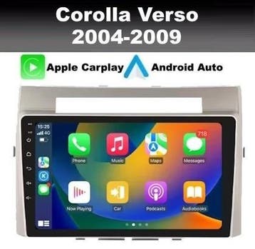 Toyota Corolla Verso radio apple carplay dab+ android 14 4G, Auto diversen, Autonavigatie, Ophalen of Verzenden, Nieuw
