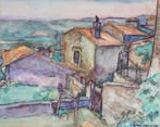 Matthieu Wiegman (1886-1971) - Dorp in de bergen, Antiek en Kunst, Kunst | Schilderijen | Klassiek