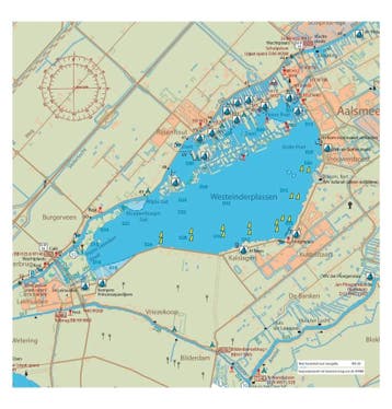 Kaartkussen Westeinderplassen, Ophalen of Verzenden, Nieuw