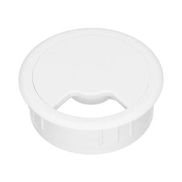60mm Witte Bureau Kabeldoorvoer - 49.80.021 [2 Stuks], Verzenden, Nieuw, Overige typen