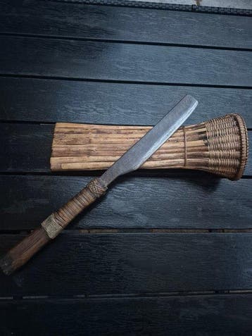 Bolo Bontoc knife - Staal, Hout, rotan - Filipijnen, Antiek en Kunst