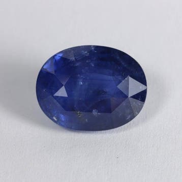 Blauw Saffier - 6.34 ct - nternational Colored Gemstone, Nieuw