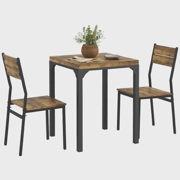 Compacte Eettafel Set met 2 Stoelen - 3-delig Keukenmeubel, Verzenden, Nieuw