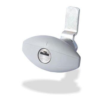 Drukslot serviceluik wit ellips zonder cilinder (pushlock), Ophalen of Verzenden, Nieuw