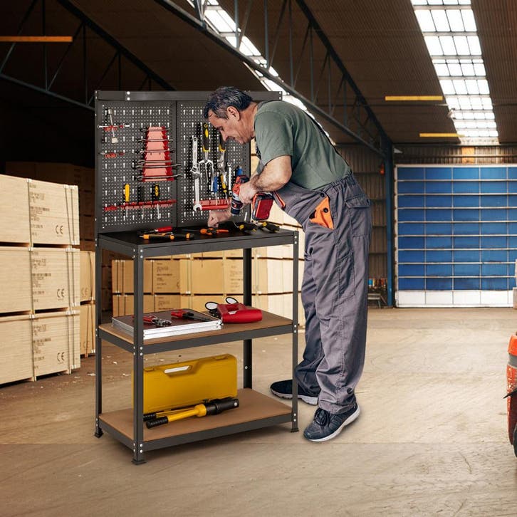 LIVSK Werkbank voor Gereedschapopslag - Stevig Stalen Frame, Huis en Inrichting, Banken | Complete zithoeken, Nieuw, Verzenden