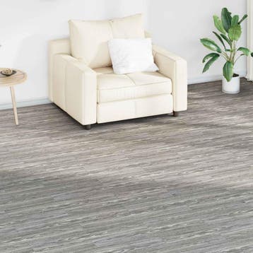 vidaXL Vloerplanken Donkergrijs 5,02 m² 36 st PVC, Verzenden, Nieuw