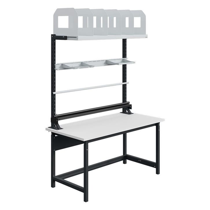Aanbieding: Verstelbare werkbank met rail Sofame melamine, Doe-het-zelf en Verbouw, Werkbanken, Nieuw