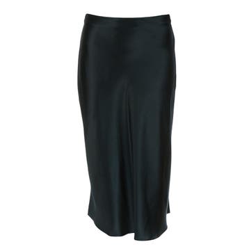Princess goes Hollywood • zwarte satijnen midi rok • 36, Kleding | Dames, Rokken, Princess goes Hollywood, Verzenden, Zwart, Nieuw