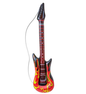 Rocker Opblaasbare Gitaar Met Vlammen 105cm, Ophalen of Verzenden, Nieuw