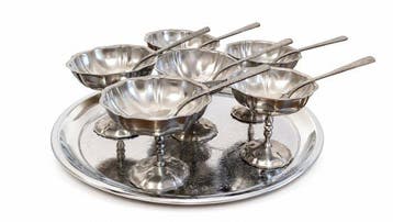 Service pour 6 personnes - Dessertservies (13) - Alvéolée -