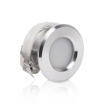 Mini LED Inbouwspot | Warm Wit 3000K | Zilver | Ø28mm | 230, Huis en Inrichting, Lampen | Spots, Ophalen of Verzenden, Nieuw