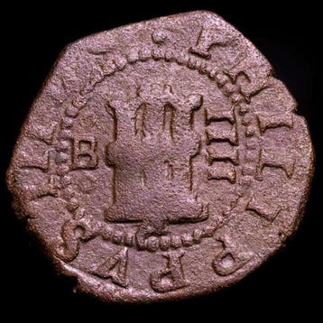 . Spanje Felipe III (1598-1621). 4 Maravedís Acuñados en la