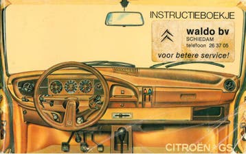 1978 CITROEN GS HANDLEIDING INSTRUCTIEBOEKJE NEDERLANDS, Verzenden