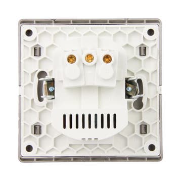 Inbouw wandcontactdoos zwart met 1x USB-A & 1x USB-C, Ophalen of Verzenden, Nieuw