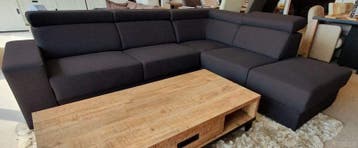 Loungebank Raalte - loungebanken - Antraciet, Nieuw, 150 cm of meer, Stof, 200 tot 250 cm