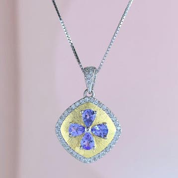 Zonder minimumprijs - Ketting met hanger Zilver, Verguld,