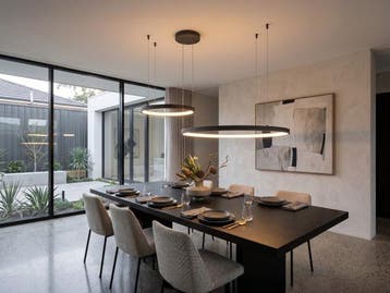 Veiling - Hanglamp Zand Zwart 80cm&40cm Duo Ring 50W LED CCT, Nieuw