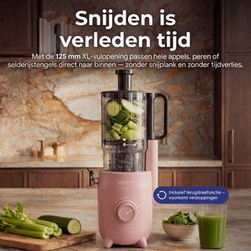 2dekans | Safecourt Kitchen Slow Juicer - krachtige motor, Ophalen of Verzenden, Zo goed als nieuw