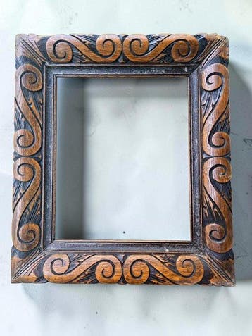 Lijst- Art Rustique - Massief eikenhout - Zeldzaam oud kader