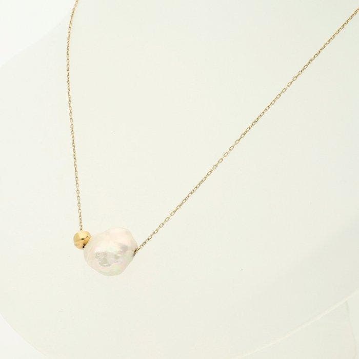 Halsketting - 18 karaat Geel goud - Barok parel, Sieraden, Tassen en Uiterlijk, Kettingen