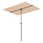 [pro.tec] Parasol 360° Carsoli 120-200x180x130 cm zandkleuri, Verzenden, Nieuw