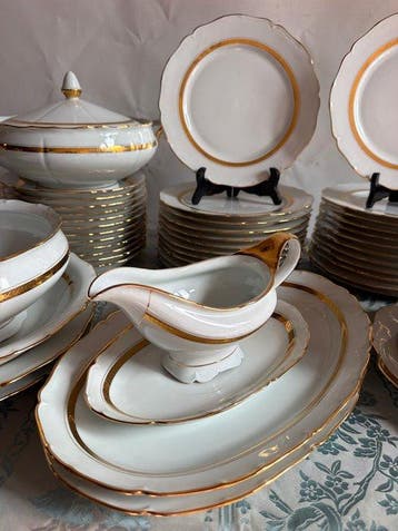 Exclusivité – Porcelaine de SOLOGNE - Tafelservies (57) -