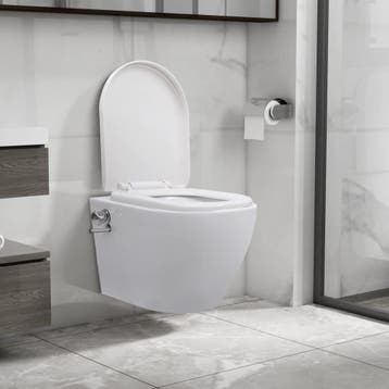 Designer toilet wit - Bidetfunctie | Laatste Stuk!, Ophalen of Verzenden, Zo goed als nieuw, Chroom, Toilet
