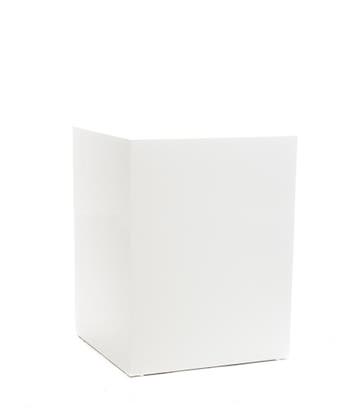 Wit podium 50 x 50 x 75 cm B-BKP-009c EX RENTAL